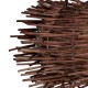 GLOBOSTAR® MINORCA 01732 Boho Κρεμαστό Φωτιστικό Οροφής με Ντουί 1 x E27 AC 220-240V IP20 - Καφέ - Μ30 x Π30 x Υ18cm GLOBOSTAR® MINORCA 01732 Boho Κρεμαστό Φωτιστικό Οροφής με Ντουί 1 x E27 AC 220-240V IP20 - Καφέ - Μ30 x Π30 x Υ18cm