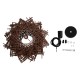GLOBOSTAR® MINORCA 01733 Boho Κρεμαστό Φωτιστικό Οροφής με Ντουί 1 x E27 AC 220-240V IP20 - Καφέ - Μ35 x Π35 x Υ23cm GLOBOSTAR® MINORCA 01733 Boho Κρεμαστό Φωτιστικό Οροφής με Ντουί 1 x E27 AC 220-240V IP20 - Καφέ - Μ35 x Π35 x Υ23cm