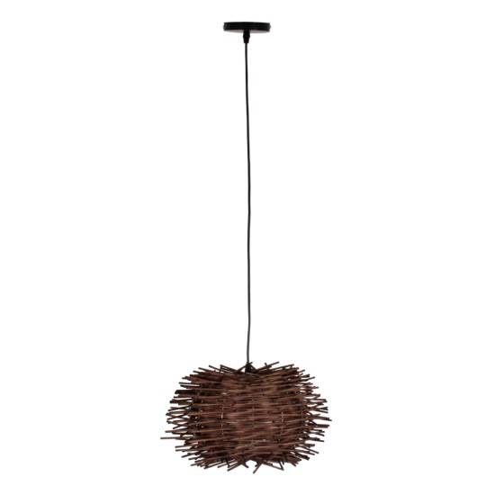 GLOBOSTAR® MINORCA 01733 Boho Κρεμαστό Φωτιστικό Οροφής με Ντουί 1 x E27 AC 220-240V IP20 - Καφέ - Μ35 x Π35 x Υ23cm GLOBOSTAR® MINORCA 01733 Boho Κρεμαστό Φωτιστικό Οροφής με Ντουί 1 x E27 AC 220-240V IP20 - Καφέ - Μ35 x Π35 x Υ23cm