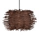 GLOBOSTAR® MINORCA 01733 Boho Κρεμαστό Φωτιστικό Οροφής με Ντουί 1 x E27 AC 220-240V IP20 - Καφέ - Μ35 x Π35 x Υ23cm GLOBOSTAR® MINORCA 01733 Boho Κρεμαστό Φωτιστικό Οροφής με Ντουί 1 x E27 AC 220-240V IP20 - Καφέ - Μ35 x Π35 x Υ23cm