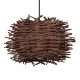 GLOBOSTAR® MINORCA 01733 Boho Κρεμαστό Φωτιστικό Οροφής με Ντουί 1 x E27 AC 220-240V IP20 - Καφέ - Μ35 x Π35 x Υ23cm GLOBOSTAR® MINORCA 01733 Boho Κρεμαστό Φωτιστικό Οροφής με Ντουί 1 x E27 AC 220-240V IP20 - Καφέ - Μ35 x Π35 x Υ23cm