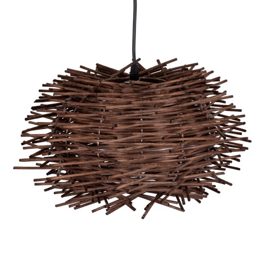 GLOBOSTAR® MINORCA 01733 Boho Κρεμαστό Φωτιστικό Οροφής με Ντουί 1 x E27 AC 220-240V IP20 - Καφέ - Μ35 x Π35 x Υ23cm GLOBOSTAR® MINORCA 01733 Boho Κρεμαστό Φωτιστικό Οροφής με Ντουί 1 x E27 AC 220-240V IP20 - Καφέ - Μ35 x Π35 x Υ23cm