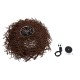 GLOBOSTAR® MINORCA 01734 Boho Κρεμαστό Φωτιστικό Οροφής με Ντουί 1 x E27 AC 220-240V IP20 - Καφέ - Μ60 x Π60 x Y35cm