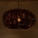 GLOBOSTAR® MINORCA 01734 Boho Κρεμαστό Φωτιστικό Οροφής με Ντουί 1 x E27 AC 220-240V IP20 - Καφέ - Μ60 x Π60 x Y35cm