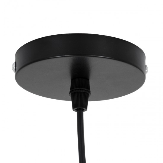 GLOBOSTAR® MINORCA 01734 Boho Κρεμαστό Φωτιστικό Οροφής με Ντουί 1 x E27 AC 220-240V IP20 - Καφέ - Μ60 x Π60 x Y35cm