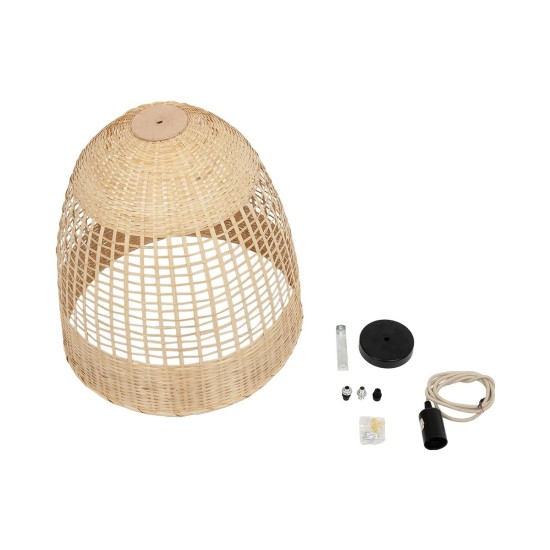 GLOBOSTAR® BORA-BORA 01735 Boho Κρεμαστό Φωτιστικό Οροφής με Ντουί 1 x E27 AC 220-240V IP20 - Μπεζ - Μ42 x Π42 x Υ44cm GLOBOSTAR® BORA-BORA 01735 Boho Κρεμαστό Φωτιστικό Οροφής με Ντουί 1 x E27 AC 220-240V IP20 - Μπεζ - Μ42 x Π42 x Υ44cm