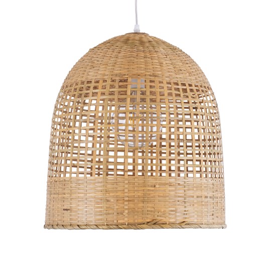 GLOBOSTAR® BORA-BORA 01735 Boho Κρεμαστό Φωτιστικό Οροφής με Ντουί 1 x E27 AC 220-240V IP20 - Μπεζ - Μ42 x Π42 x Υ44cm GLOBOSTAR® BORA-BORA 01735 Boho Κρεμαστό Φωτιστικό Οροφής με Ντουί 1 x E27 AC 220-240V IP20 - Μπεζ - Μ42 x Π42 x Υ44cm