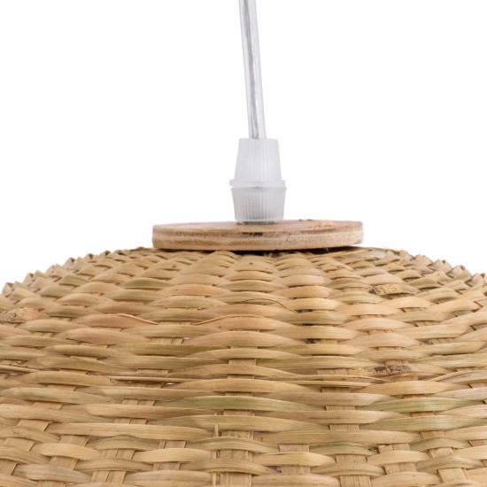 GLOBOSTAR® BORA-BORA 01735 Boho Κρεμαστό Φωτιστικό Οροφής με Ντουί 1 x E27 AC 220-240V IP20 - Μπεζ - Μ42 x Π42 x Υ44cm GLOBOSTAR® BORA-BORA 01735 Boho Κρεμαστό Φωτιστικό Οροφής με Ντουί 1 x E27 AC 220-240V IP20 - Μπεζ - Μ42 x Π42 x Υ44cm