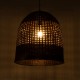 GLOBOSTAR® BORA-BORA 01736 Boho Κρεμαστό Φωτιστικό Οροφής με Ντουί 1 x E27 AC 220-240V IP20 - Καφέ - Μ42 x Π42 x Y44cm