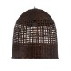 GLOBOSTAR® BORA-BORA 01736 Boho Κρεμαστό Φωτιστικό Οροφής με Ντουί 1 x E27 AC 220-240V IP20 - Καφέ - Μ42 x Π42 x Y44cm