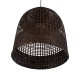 GLOBOSTAR® BORA-BORA 01736 Boho Κρεμαστό Φωτιστικό Οροφής με Ντουί 1 x E27 AC 220-240V IP20 - Καφέ - Μ42 x Π42 x Y44cm