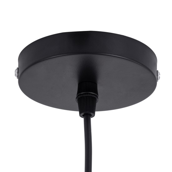 GLOBOSTAR® BORA-BORA 01736 Boho Κρεμαστό Φωτιστικό Οροφής με Ντουί 1 x E27 AC 220-240V IP20 - Καφέ - Μ42 x Π42 x Y44cm