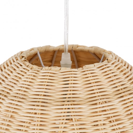 GLOBOSTAR® FAROL 01746 Boho Κρεμαστό Φωτιστικό Οροφής με Ντουί 1 x E27 AC 220-240V IP20 - Μπεζ - Μ60 x Π60 x Y100cm GLOBOSTAR® FAROL 01746 Boho Κρεμαστό Φωτιστικό Οροφής με Ντουί 1 x E27 AC 220-240V IP20 - Μπεζ - Μ60 x Π60 x Y100cm