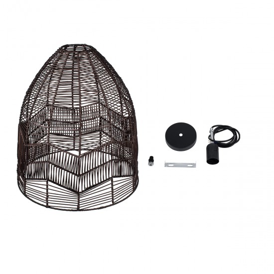 GLOBOSTAR® ALOHA 01752 Boho Κρεμαστό Φωτιστικό Οροφής με Ντουί 1 x E27 AC 220-240V IP20 - Καφέ - Μ45 x Π45 x Υ48cm GLOBOSTAR® ALOHA 01752 Boho Κρεμαστό Φωτιστικό Οροφής με Ντουί 1 x E27 AC 220-240V IP20 - Καφέ - Μ45 x Π45 x Υ48cm