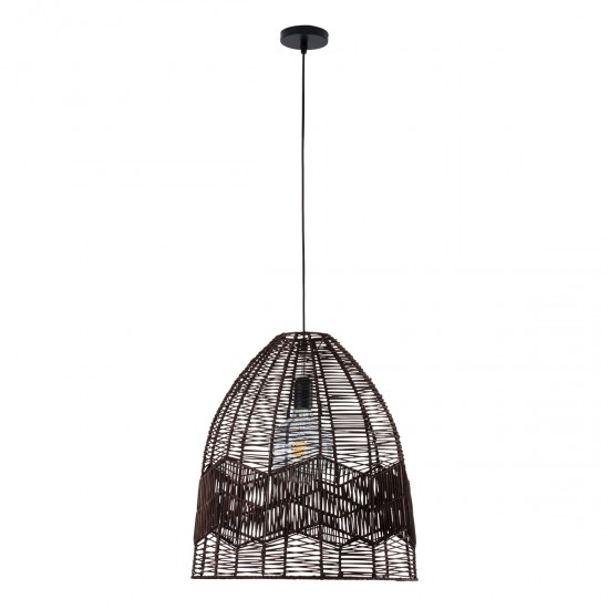 GLOBOSTAR® ALOHA 01752 Boho Κρεμαστό Φωτιστικό Οροφής με Ντουί 1 x E27 AC 220-240V IP20 - Καφέ - Μ45 x Π45 x Υ48cm GLOBOSTAR® ALOHA 01752 Boho Κρεμαστό Φωτιστικό Οροφής με Ντουί 1 x E27 AC 220-240V IP20 - Καφέ - Μ45 x Π45 x Υ48cm