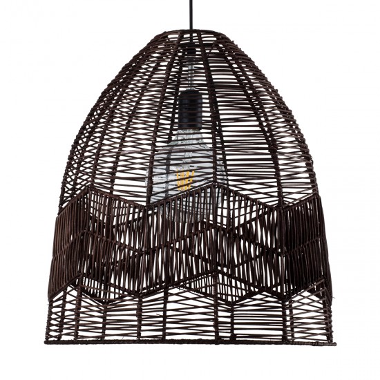 GLOBOSTAR® ALOHA 01752 Boho Κρεμαστό Φωτιστικό Οροφής με Ντουί 1 x E27 AC 220-240V IP20 - Καφέ - Μ45 x Π45 x Υ48cm GLOBOSTAR® ALOHA 01752 Boho Κρεμαστό Φωτιστικό Οροφής με Ντουί 1 x E27 AC 220-240V IP20 - Καφέ - Μ45 x Π45 x Υ48cm