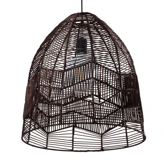 GLOBOSTAR® ALOHA 01752 Boho Κρεμαστό Φωτιστικό Οροφής με Ντουί 1 x E27 AC 220-240V IP20 - Καφέ - Μ45 x Π45 x Υ48cm GLOBOSTAR® ALOHA 01752 Boho Κρεμαστό Φωτιστικό Οροφής με Ντουί 1 x E27 AC 220-240V IP20 - Καφέ - Μ45 x Π45 x Υ48cm