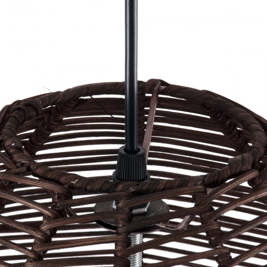 GLOBOSTAR® ALOHA 01752 Boho Κρεμαστό Φωτιστικό Οροφής με Ντουί 1 x E27 AC 220-240V IP20 - Καφέ - Μ45 x Π45 x Υ48cm GLOBOSTAR® ALOHA 01752 Boho Κρεμαστό Φωτιστικό Οροφής με Ντουί 1 x E27 AC 220-240V IP20 - Καφέ - Μ45 x Π45 x Υ48cm