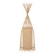 GLOBOSTAR® AZORES 01753 Boho Επιδαπέδιο Φωτιστικό με Ντουί 1 x E27 AC 220-240V IP20 - Μπεζ - Μ30 x Π30 x Υ90cm