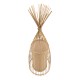 GLOBOSTAR® AZORES 01753 Boho Επιδαπέδιο Φωτιστικό με Ντουί 1 x E27 AC 220-240V IP20 - Μπεζ - Μ30 x Π30 x Υ90cm