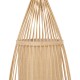 GLOBOSTAR® AZORES 01753 Boho Επιδαπέδιο Φωτιστικό με Ντουί 1 x E27 AC 220-240V IP20 - Μπεζ - Μ30 x Π30 x Υ90cm