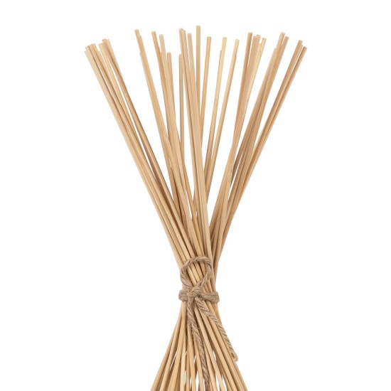 GLOBOSTAR® AZORES 01753 Boho Επιδαπέδιο Φωτιστικό με Ντουί 1 x E27 AC 220-240V IP20 - Μπεζ - Μ30 x Π30 x Υ90cm