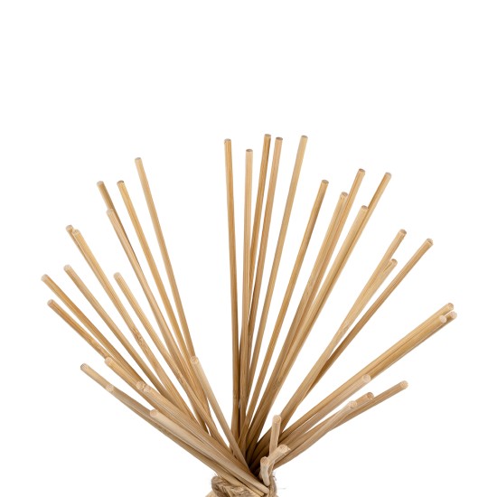 GLOBOSTAR® AZORES 01753 Boho Επιδαπέδιο Φωτιστικό με Ντουί 1 x E27 AC 220-240V IP20 - Μπεζ - Μ30 x Π30 x Υ90cm