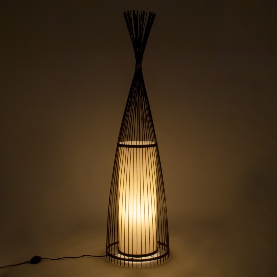 GLOBOSTAR® AZORES 01756 Boho Επιδαπέδιο Φωτιστικό με Ντουί 1 x E27 AC 220-240V IP20 - Καφέ & Μπεζ - Μ40 x Π40 x Υ150cm GLOBOSTAR® AZORES 01756 Boho Επιδαπέδιο Φωτιστικό με Ντουί 1 x E27 AC 220-240V IP20 - Καφέ & Μπεζ - Μ40 x Π40 x Υ150cm