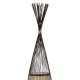 GLOBOSTAR® AZORES 01756 Boho Επιδαπέδιο Φωτιστικό με Ντουί 1 x E27 AC 220-240V IP20 - Καφέ & Μπεζ - Μ40 x Π40 x Υ150cm GLOBOSTAR® AZORES 01756 Boho Επιδαπέδιο Φωτιστικό με Ντουί 1 x E27 AC 220-240V IP20 - Καφέ & Μπεζ - Μ40 x Π40 x Υ150cm