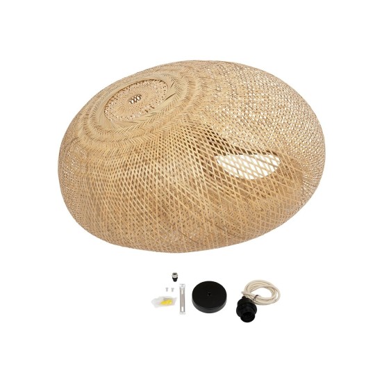 GLOBOSTAR® CARIBBEAN 01784 Boho Κρεμαστό Φωτιστικό Οροφής με Ντουί 1 x E27 AC 220-240V IP20 - Μπεζ - Μ82 x Π72 x Υ52cm GLOBOSTAR® CARIBBEAN 01784 Boho Κρεμαστό Φωτιστικό Οροφής με Ντουί 1 x E27 AC 220-240V IP20 - Μπεζ - Μ82 x Π72 x Υ52cm