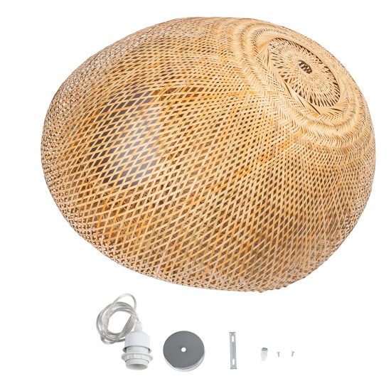 GLOBOSTAR® CARIBBEAN 01784 Boho Κρεμαστό Φωτιστικό Οροφής με Ντουί 1 x E27 AC 220-240V IP20 - Μπεζ - Μ82 x Π72 x Υ52cm GLOBOSTAR® CARIBBEAN 01784 Boho Κρεμαστό Φωτιστικό Οροφής με Ντουί 1 x E27 AC 220-240V IP20 - Μπεζ - Μ82 x Π72 x Υ52cm