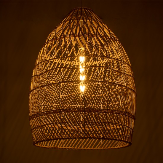 GLOBOSTAR® MALIBU 01810 Boho Κρεμαστό Φωτιστικό Οροφής με Ντουί 1 x E27 AC 220-240V IP20 - Μπεζ - Μ57 x Π57 x Υ75cm GLOBOSTAR® MALIBU 01810 Boho Κρεμαστό Φωτιστικό Οροφής με Ντουί 1 x E27 AC 220-240V IP20 - Μπεζ - Μ57 x Π57 x Υ75cm