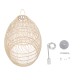 GLOBOSTAR® MALIBU 01810 Boho Κρεμαστό Φωτιστικό Οροφής με Ντουί 1 x E27 AC 220-240V IP20 - Μπεζ - Μ57 x Π57 x Υ75cm GLOBOSTAR® MALIBU 01810 Boho Κρεμαστό Φωτιστικό Οροφής με Ντουί 1 x E27 AC 220-240V IP20 - Μπεζ - Μ57 x Π57 x Υ75cm