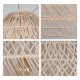 GLOBOSTAR® MALIBU 01811 Boho Κρεμαστό Φωτιστικό Οροφής με Ντουί 1 x E27 AC 220-240V IP20 - Μπεζ - Μ76 x Π76 x Υ100cm