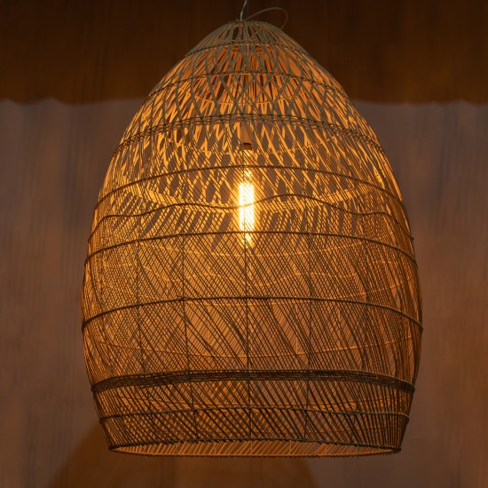 GLOBOSTAR® MALIBU 01812 Boho Κρεμαστό Φωτιστικό Οροφής με Ντουί 1 x E27 AC 220-240V IP20 - Μπεζ - Μ95 x Π95 x Υ125cm GLOBOSTAR® MALIBU 01812 Boho Κρεμαστό Φωτιστικό Οροφής με Ντουί 1 x E27 AC 220-240V IP20 - Μπεζ - Μ95 x Π95 x Υ125cm