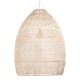 GLOBOSTAR® MALIBU 01813 Boho Κρεμαστό Φωτιστικό Οροφής με Ντουί 1 x E27 AC 220-240V IP20 - Μπεζ - Μ120 x Π120 x Υ156cm