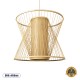 GLOBOSTAR® HIBISCUS 01925 Boho Κρεμαστό Φωτιστικό Οροφής με Ντουί 1 x E27 AC 220-240V IP20 - Μπεζ - Μ60 x Π60 x Υ50cm