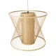 GLOBOSTAR® HIBISCUS 01925 Boho Κρεμαστό Φωτιστικό Οροφής με Ντουί 1 x E27 AC 220-240V IP20 - Μπεζ - Μ60 x Π60 x Υ50cm