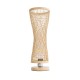GLOBOSTAR® ROWAN 01994 Boho Επιτραπέζιο Φωτιστικό Πορτατίφ με Ντουί 1 x E27 AC 220-240V IP20 - Μπεζ - Μ17 x Π17 x Υ42cm