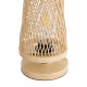 GLOBOSTAR® ROWAN 01994 Boho Επιτραπέζιο Φωτιστικό Πορτατίφ με Ντουί 1 x E27 AC 220-240V IP20 - Μπεζ - Μ17 x Π17 x Υ42cm