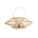 GLOBOSTAR® SORENIA 02005 Boho Επιτραπέζιο Φωτιστικό Πορτατίφ με Ντουί 1 x E27 AC 220-240V IP20 - Μπεζ - Μ50 x Π50 x Υ18cm