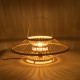 GLOBOSTAR® SORENIA 02005 Boho Επιτραπέζιο Φωτιστικό Πορτατίφ με Ντουί 1 x E27 AC 220-240V IP20 - Μπεζ - Μ50 x Π50 x Υ18cm