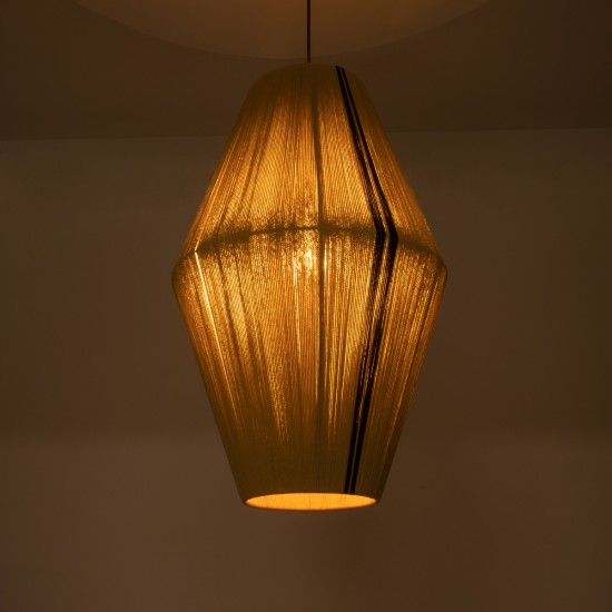 GLOBOSTAR® SALERNO 02077 Boho Κρεμαστό Φωτιστικό Οροφής με Ντουί 1 x E27 AC 220-240V IP20 - Μπεζ & Μαύρο - Μ50 x Π50 x Υ80cm GLOBOSTAR® SALERNO 02077 Boho Κρεμαστό Φωτιστικό Οροφής με Ντουί 1 x E27 AC 220-240V IP20 - Μπεζ & Μαύρο - Μ50 x Π50 x Υ80cm