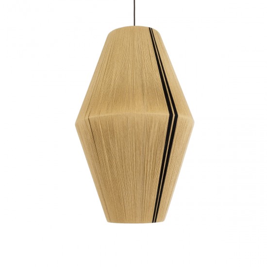 GLOBOSTAR® SALERNO 02077 Boho Κρεμαστό Φωτιστικό Οροφής με Ντουί 1 x E27 AC 220-240V IP20 - Μπεζ & Μαύρο - Μ50 x Π50 x Υ80cm GLOBOSTAR® SALERNO 02077 Boho Κρεμαστό Φωτιστικό Οροφής με Ντουί 1 x E27 AC 220-240V IP20 - Μπεζ & Μαύρο - Μ50 x Π50 x Υ80cm