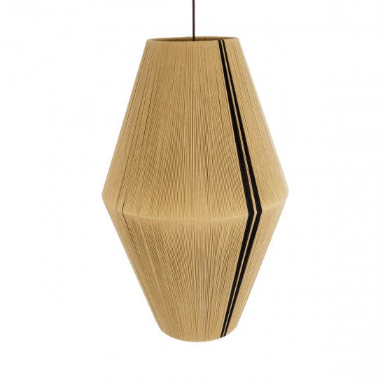 GLOBOSTAR® SALERNO 02077 Boho Κρεμαστό Φωτιστικό Οροφής με Ντουί 1 x E27 AC 220-240V IP20 - Μπεζ & Μαύρο - Μ50 x Π50 x Υ80cm GLOBOSTAR® SALERNO 02077 Boho Κρεμαστό Φωτιστικό Οροφής με Ντουί 1 x E27 AC 220-240V IP20 - Μπεζ & Μαύρο - Μ50 x Π50 x Υ80cm