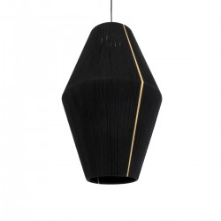 GLOBOSTAR® SALERNO 02078 Boho Κρεμαστό Φωτιστικό Οροφής με Ντουί 1 x E27 AC 220-240V IP20 - Μαύρο & Μπεζ - Μ50 x Π50 x Υ80cm GLOBOSTAR® SALERNO 02078 Boho Κρεμαστό Φωτιστικό Οροφής με Ντουί 1 x E27 AC 220-240V IP20 - Μαύρο & Μπεζ - Μ50 x Π50 x Υ80cm