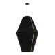 GLOBOSTAR® SALERNO 02078 Boho Κρεμαστό Φωτιστικό Οροφής με Ντουί 1 x E27 AC 220-240V IP20 - Μαύρο & Μπεζ - Μ50 x Π50 x Υ80cm GLOBOSTAR® SALERNO 02078 Boho Κρεμαστό Φωτιστικό Οροφής με Ντουί 1 x E27 AC 220-240V IP20 - Μαύρο & Μπεζ - Μ50 x Π50 x Υ80cm