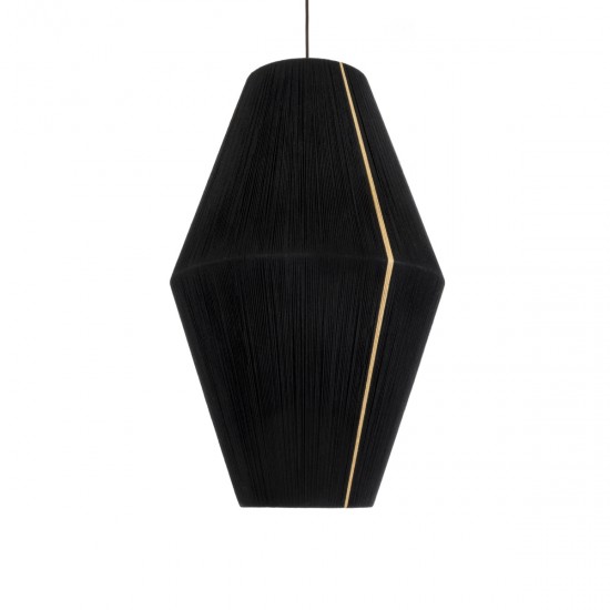 GLOBOSTAR® SALERNO 02078 Boho Κρεμαστό Φωτιστικό Οροφής με Ντουί 1 x E27 AC 220-240V IP20 - Μαύρο & Μπεζ - Μ50 x Π50 x Υ80cm GLOBOSTAR® SALERNO 02078 Boho Κρεμαστό Φωτιστικό Οροφής με Ντουί 1 x E27 AC 220-240V IP20 - Μαύρο & Μπεζ - Μ50 x Π50 x Υ80cm