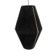 GLOBOSTAR® SALERNO 02078 Boho Κρεμαστό Φωτιστικό Οροφής με Ντουί 1 x E27 AC 220-240V IP20 - Μαύρο & Μπεζ - Μ50 x Π50 x Υ80cm GLOBOSTAR® SALERNO 02078 Boho Κρεμαστό Φωτιστικό Οροφής με Ντουί 1 x E27 AC 220-240V IP20 - Μαύρο & Μπεζ - Μ50 x Π50 x Υ80cm