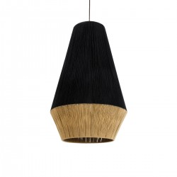 GLOBOSTAR® SALERNO 02080 Boho Κρεμαστό Φωτιστικό Οροφής με Ντουί 1 x E27 AC 220-240V IP20 - Μαύρο & Μπεζ - Μ50 x Π50 x Υ80cm GLOBOSTAR® SALERNO 02080 Boho Κρεμαστό Φωτιστικό Οροφής με Ντουί 1 x E27 AC 220-240V IP20 - Μαύρο & Μπεζ - Μ50 x Π50 x Υ80cm